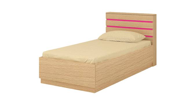 Paloma Engineered Wood Box Storage Bed - Canadian Maple - Barbie Pink (Single Bed Size, Matte Laminate Finish) by Urban Ladder - Cross View Design 1 - 566754