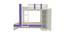Evita Engineered Wood Box Storage Bunk Bed - Lavender Purple (Single Bed Size, Matte Laminate Finish) by Urban Ladder - Design 1 Side View - 566762