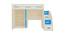 Bonita Engineered Wood Box & Drawer Storage Bunk Bed - Light Wood - Azure Blue (Single Bed Size, Matte Laminate Finish) by Urban Ladder - Rear View Design 1 - 566774