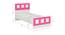 Cordoba Engineered Wood Non Storage Bed - Ivory - Barbie Pink (Single Bed Size, Matte Laminate Finish) by Urban Ladder - Design 1 Dimension - 566798
