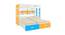 Astra Engineered Wood Box & Drawer Storage Bunk Bed - Mango Yellow - Azure Blue (King Bed Size, Matte Laminate Finish) by Urban Ladder - Design 1 Dimension - 566799