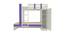 Evita Engineered Wood Box Storage Bunk Bed - Lavender Purple (Single Bed Size, Matte Laminate Finish) by Urban Ladder - Design 1 Dimension - 566803