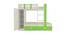 Evita Trundle Engineered Wood Box Storage Bunk Bed - Verdant Green (Single Bed Size, Matte Laminate Finish) by Urban Ladder - Design 1 Dimension - 566804