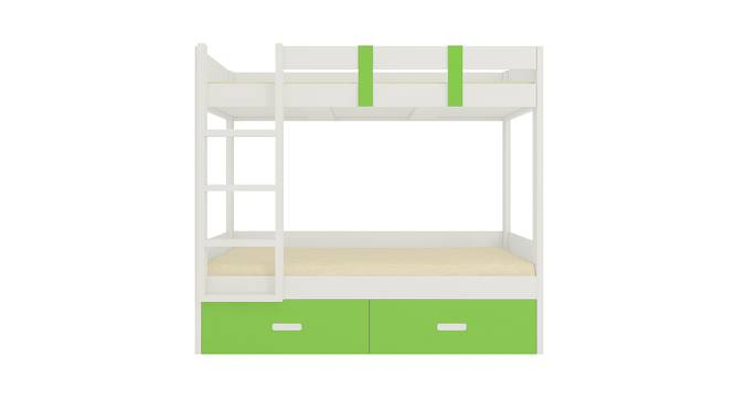 Adonica Engineered Wood Drawer Storage Bunk Bed - Verdant Green (Single Bed Size, Matte Laminate Finish) by Urban Ladder - Front View Design 1 - 566823