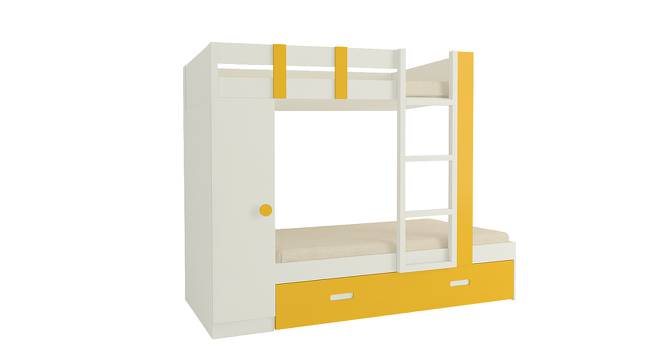 Evita Trundle Engineered Wood Box Storage Bunk Bed - Mango Yellow (Single Bed Size, Matte Laminate Finish) by Urban Ladder - Front View Design 1 - 566828