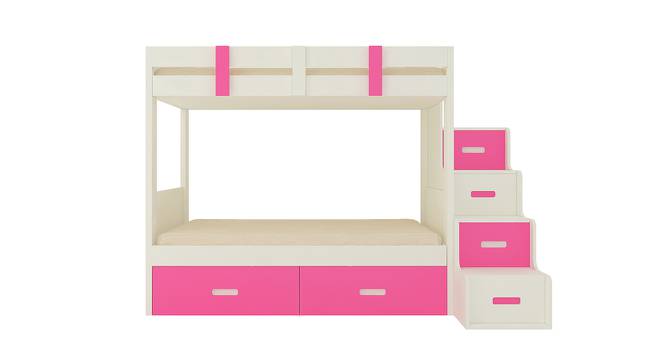 Suvina Engineered Wood Drawer Storage Bunk Bed - Barbie Pink (Single Bed Size, Matte Laminate Finish) by Urban Ladder - Front View Design 1 - 566832