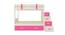 Suvina Engineered Wood Drawer Storage Bunk Bed - Barbie Pink (Single Bed Size, Matte Laminate Finish) by Urban Ladder - Front View Design 1 - 566832