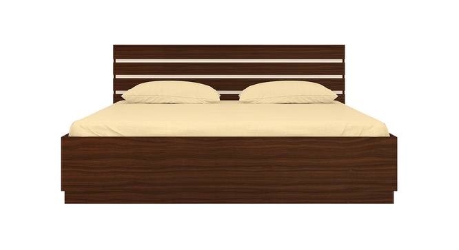 Paloma Engineered Wood Box Storage Bed - Coffee Walnut (King Bed Size, Matte Laminate Finish) by Urban Ladder - Front View Design 1 - 566835