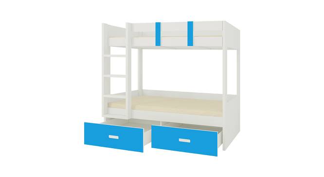 Adonica Engineered Wood Drawer Storage Bunk Bed with Left Ladder - Azure Blue (Single Bed Size, Matte Laminate Finish) by Urban Ladder - Cross View Design 1 - 566837