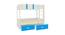 Adonica Engineered Wood Drawer Storage Bunk Bed with Right Ladder - Azure Blue (Single Bed Size, Matte Laminate Finish) by Urban Ladder - Cross View Design 1 - 566839