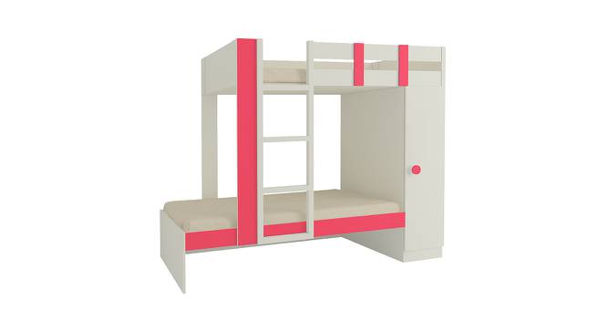 Evita Engineered Wood Box Storage Bunk Bed - Strawberry Pink (Single Bed Size, Matte Laminate Finish) by Urban Ladder - Cross View Design 1 - 566842