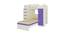 Siona Engineered Wood Box & Drawer Storage Bunk Bed - Lavender Purple (Single Bed Size, Matte Laminate Finish) by Urban Ladder - Cross View Design 1 - 566845