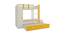Evita Trundle Engineered Wood Box Storage Bunk Bed - Mango Yellow (Single Bed Size, Matte Laminate Finish) by Urban Ladder - Design 1 Side View - 566859