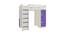 Siona Engineered Wood Box & Drawer Storage Bunk Bed - Lavender Purple (Single Bed Size, Matte Laminate Finish) by Urban Ladder - Design 1 Side View - 566861