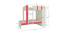 Evita Engineered Wood Box Storage Bunk Bed - Strawberry Pink (Single Bed Size, Matte Laminate Finish) by Urban Ladder - Design 1 Dimension - 566894