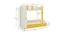 Evita Trundle Engineered Wood Box Storage Bunk Bed - Mango Yellow (Single Bed Size, Matte Laminate Finish) by Urban Ladder - Design 1 Dimension - 566896