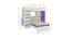 Siona Engineered Wood Box & Drawer Storage Bunk Bed - Lavender Purple (Single Bed Size, Matte Laminate Finish) by Urban Ladder - Design 1 Dimension - 566901