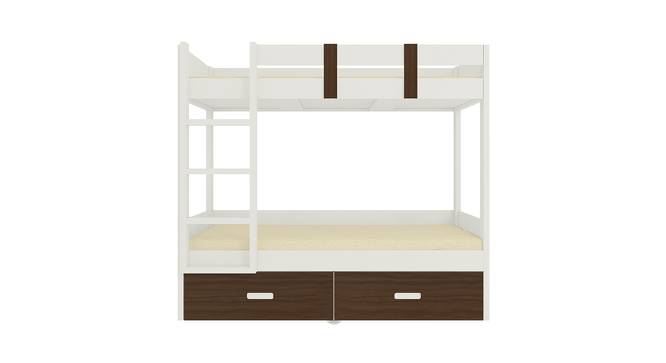 Adonica Engineered Wood Drawer Storage Bunk Bed - Coffee Walnut (Single Bed Size, Matte Laminate Finish) by Urban Ladder - Front View Design 1 - 566906
