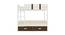 Adonica Engineered Wood Drawer Storage Bunk Bed - Coffee Walnut (Single Bed Size, Matte Laminate Finish) by Urban Ladder - Front View Design 1 - 566906