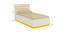 Paloma Engineered Wood Box Storage Bed - Ivory - Mango Yellow (Single Bed Size, Matte Laminate Finish) by Urban Ladder - Design 1 Dimension - 566909