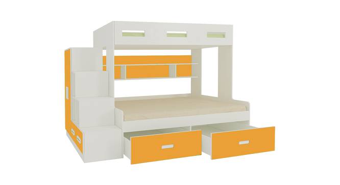 Austin Engineered Wood Box & Drawer Storage Bunk Bed - Mango Yellow (Matte Laminate Finish, Double Bed Size) by Urban Ladder - Front View Design 1 - 566910