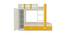 Evita Trundle Engineered Wood Box Storage Bunk Bed - Mango Yellow (Single Bed Size, Matte Laminate Finish) by Urban Ladder - Design 1 Dimension - 566919