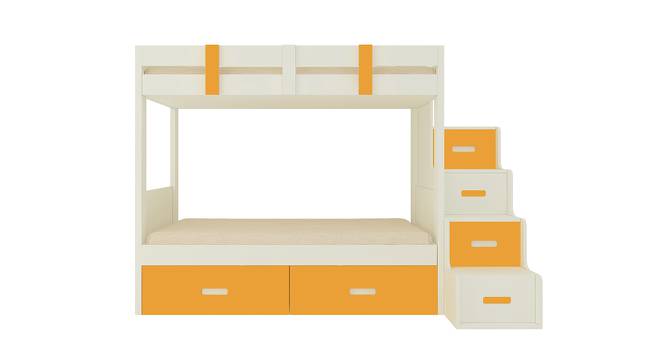 Suvina Engineered Wood Drawer Storage Bunk Bed - Mango Yellow (Single Bed Size, Matte Laminate Finish) by Urban Ladder - Front View Design 1 - 566926