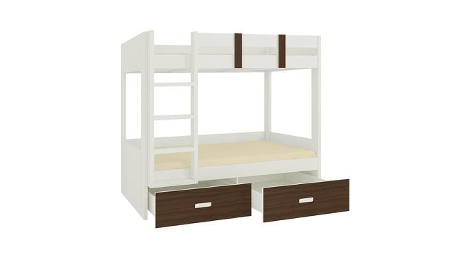 Adonica Engineered Wood Drawer Storage Bunk Bed - Coffee Walnut (Single Bed Size, Matte Laminate Finish) by Urban Ladder - Cross View Design 1 - 566932