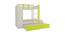 Evita Trundle Engineered Wood Box Storage Bunk Bed - Lime Yellow (Single Bed Size, Matte Laminate Finish) by Urban Ladder - Cross View Design 1 - 566936