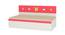 Renata Engineered Wood Box Storage Bed - Strawberry Pink - Lime Yellow (Single Bed Size, Matte Laminate Finish) by Urban Ladder - Cross View Design 1 - 566944