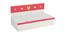 Renata Engineered Wood Box Storage Bed - Strawberry Pink - Lime Yellow (Single Bed Size, Matte Laminate Finish) by Urban Ladder - Design 1 Side View - 566959