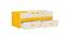 Calypso Engineered Wood Drawer Storage Bed - Light Wood - Mango Yellow (Single Bed Size, Matte Laminate Finish) by Urban Ladder - Rear View Design 1 - 566966