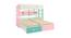 Astra Engineered Wood Box & Drawer Storage Bunk Bed - English Pink - Misty Turquoise (King Bed Size, Matte Laminate Finish) by Urban Ladder - Design 1 Dimension - 566987