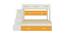 Austin Engineered Wood Box & Drawer Storage Bunk Bed - Mango Yellow (Matte Laminate Finish, Double Bed Size) by Urban Ladder - Cross View Design 1 - 566998