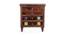 Stark Solid Wood Chest of Drawers in Walnut Finish (Walnut Finish) by Urban Ladder - Cross View Design 1 - 567028