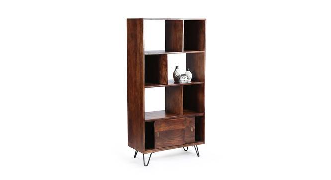 Academia Solid Wood Bookshelf in Walnut Finish (Walnut Finish) by Urban Ladder - Cross View Design 1 - 567035