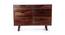 Stellar Solid Wood Chest of Drawers in Walnut Finish (Walnut Finish) by Urban Ladder - Front View Design 1 - 567039