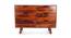 Stellar Solid Wood Chest of Drawers in Teak Finish (Teak Finish) by Urban Ladder - Front View Design 1 - 567040