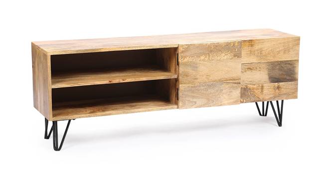 Vector Solid Wood TV Unit in Natural Finish (Natural Finish) by Urban Ladder - Front View Design 1 - 567045
