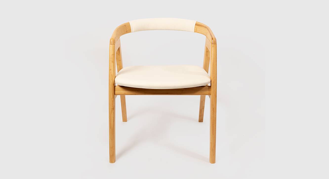 Zironi Bamboo Dining Chair set of 1 in Polished Finish Urban Ladder