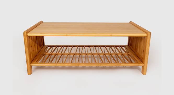 Salni Rectangular Bamboo Coffee Table (Brown, Laminate Finish) by Urban Ladder - Cross View Design 1 - 567182