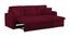 Universe Solid Wood Sofa cum Bed in Maroon (Maroon) by Urban Ladder - Cross View Design 1 - 567232