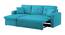 William Solid Wood Sofa cum Bed in Turquoise (Turquoise) by Urban Ladder - Cross View Design 1 - 567236