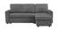 Solace Solid Wood Sofa cum Bed in Dark Grey (Dark Grey) by Urban Ladder - Front View Design 1 - 567311
