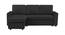 Noah Solid Wood Sofa cum Bed in Black (Black) by Urban Ladder - Front View Design 1 - 567313