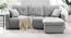 Drake Solid Wood Sofa cum Bed in Grey (Grey) by Urban Ladder - Front View Design 1 - 567316