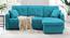 Jacob Solid Wood Sofa cum Bed in Turquoise (Turquoise) by Urban Ladder - Front View Design 1 - 567317