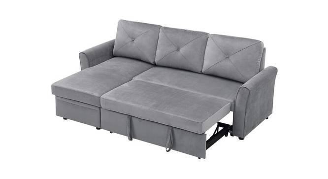 Scarlet Solid Wood Sofa cum Bed in Grey (Grey) by Urban Ladder - Cross View Design 1 - 567327