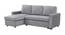 Noah Solid Wood Sofa cum Bed in Grey (Grey) by Urban Ladder - Cross View Design 1 - 567329