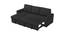 Noah Solid Wood Sofa cum Bed in Black (Black) by Urban Ladder - Cross View Design 1 - 567330